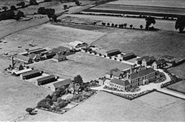 Aerial shot of the APHA Weybridge site