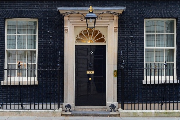 The door of number 10 downing street