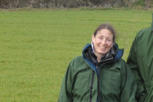 Jo standing in a field