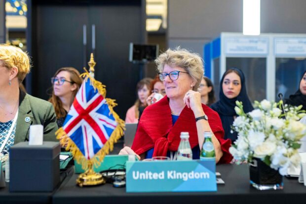 Dame Sally Davies at the Third High-Level Ministerial Conference on AMR in Oman. 